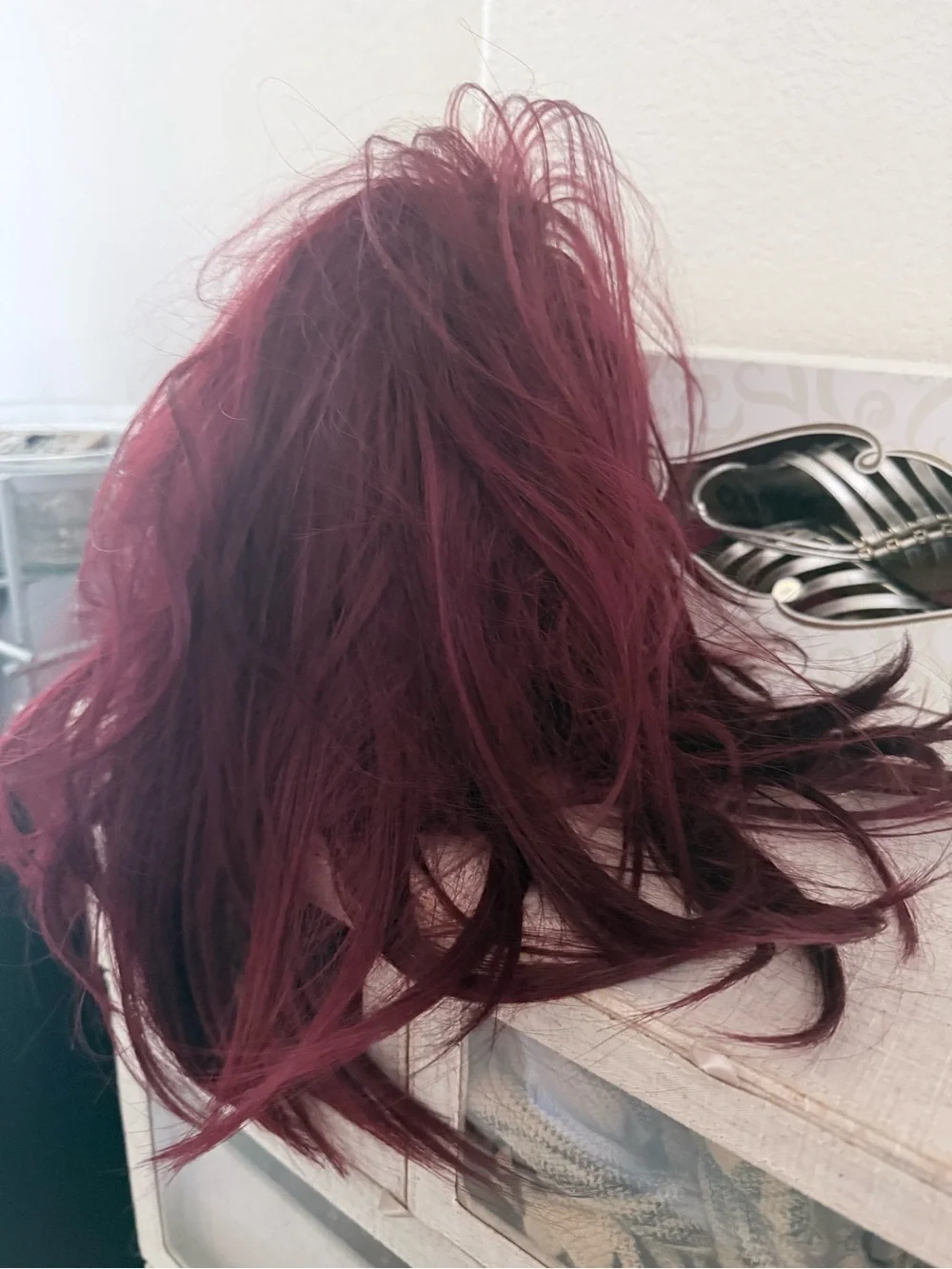 Women’s Synthetic Wig - Burgundy Layered Style never worn
